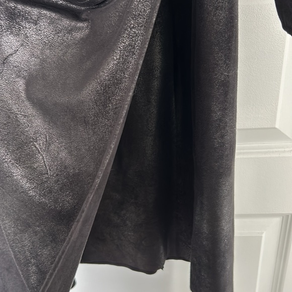 RINASCIMENTO - Dress faux leather effects faux wrap black made in Italy size XS - Picture 4 of 10